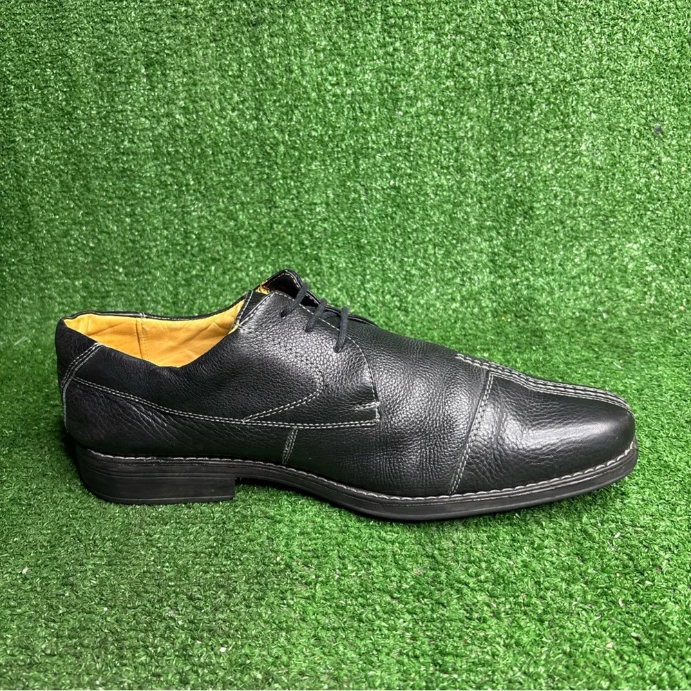 Sandro Moscoloni‎ Oxford Men's Size 11.5 Black Leather Dress Shoe Split Toe